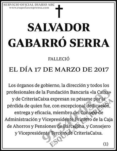 Salvador Gabarró Serra